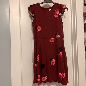 Red Floral Gap Dress